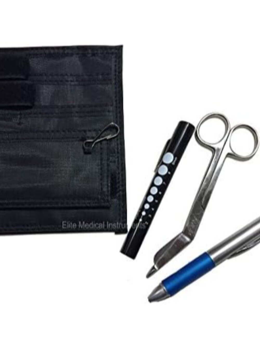 EMI Nurse Black Pocket Organizer 4 Piece KIT - Pocket Organizer, Lister Bandage